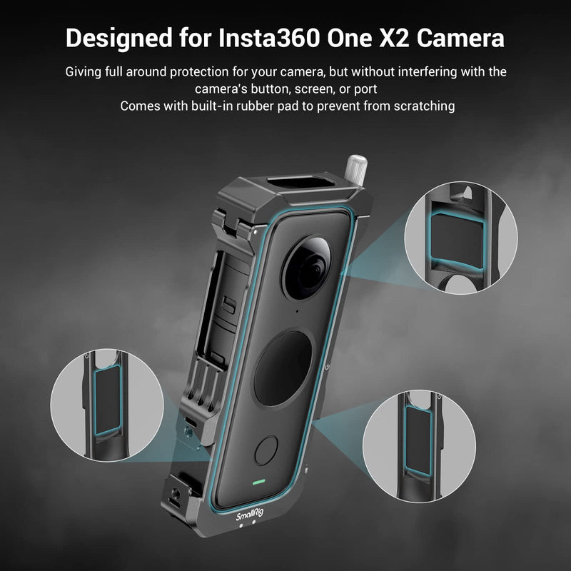 SMALLRIG Aluminum Utility Frame Cage Protective Cover for Insta360 ONE X2 - 2923