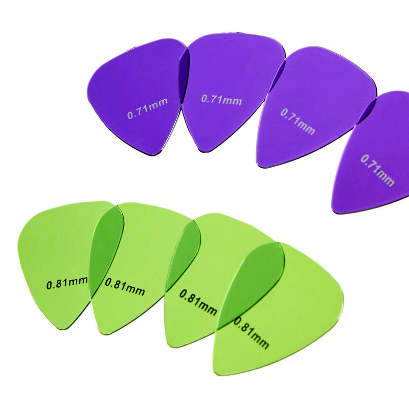 AmazonBasics Guitar Picks, Clear Colors, PC, 30-Pack