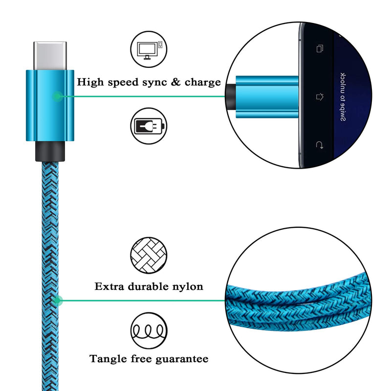 USB C Fast Wall Charger Block, C Car Charger Type C Cord 6FT Android Phone for Samsung Galaxy S21 Ultra 5G S20 FE Note20, A51/71/10e/11/20/21+/50, Moto G Stylus Power Play,Google Pixel XL 2 3 4 5XL,LG