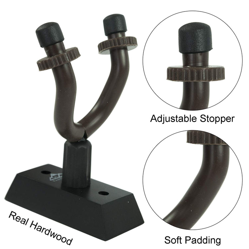 EastRock Guitar Hanger Stand Guitar Wall Stand Mount Multiple Guitar Hook Holder Stand Bracket Holder for Ukele Acoustic Guitar Ukulele Bass Electric black