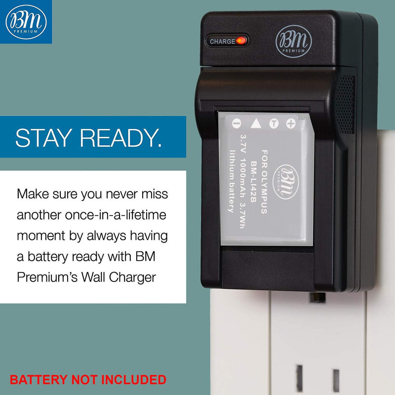 [AUSTRALIA] - BM Premium LI-42B Battery Charger for Olympus Stylus 1040, 1050W, 1060, 1070, 1200, 7000, 7010, 7020, 7030, 7040, Tough 3000, TG-310, TG-320, VR310, VR320, VR330 Digital Camera 