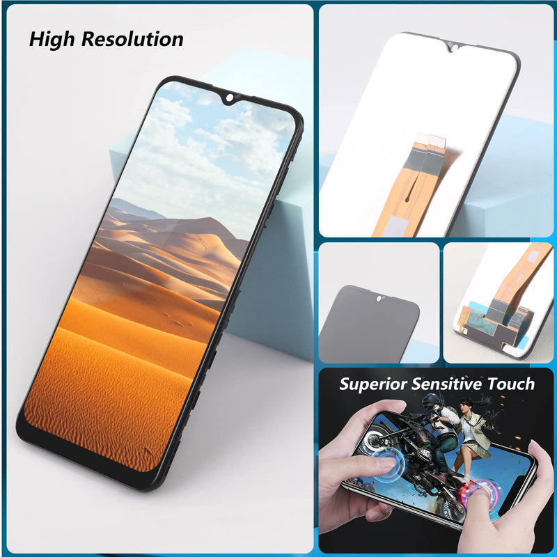 YWLRONG LCD for Samsung Galaxy A04e Screen Replacement Touch LCD Display Screen Digitizer Assembly for A042F A042M A042F/DS Replacement with Kit(Black)