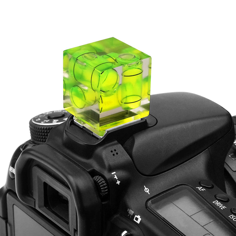 [AUSTRALIA] - Camera Hot Shoe Level, Chromlives 3 Axis Spirit Bubble Level Standard Shoe Level Mount Compatible with DSLR Film Camera Canon Nikon Olympus Pentax 