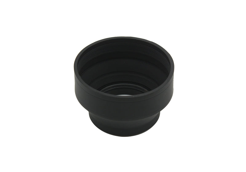 CEARI 77mm Collapsible Rubber Lens Hood Shade for Canon Nikon DSLR Cameras (77mm Thread Size)