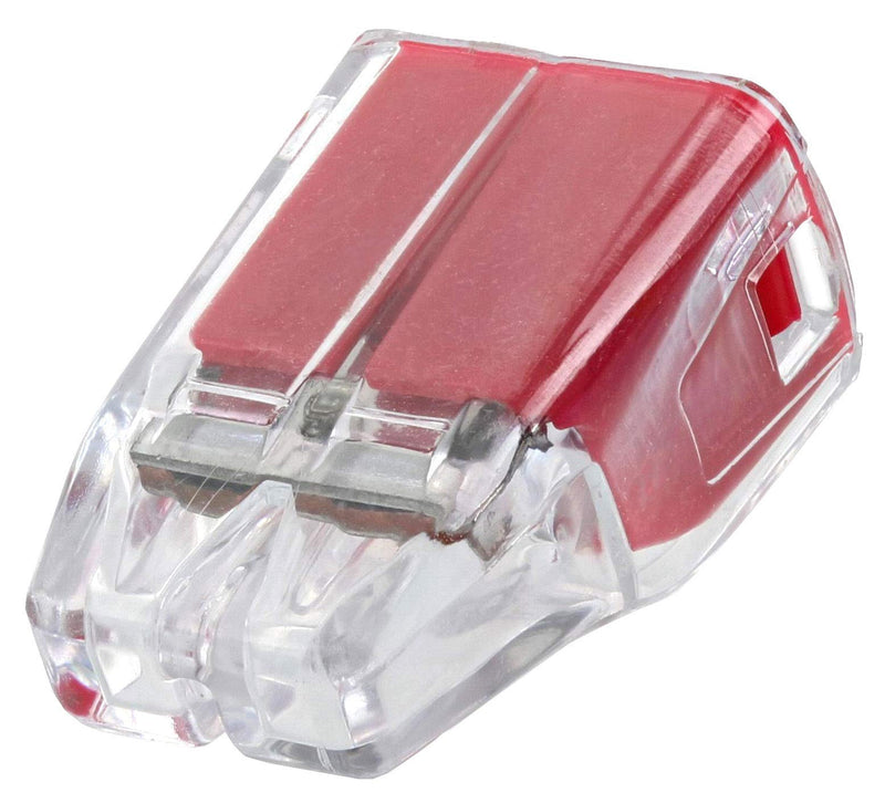 Ideal In-Sure 30-1032P 32 Red Non-Twist 2 Port Connector for Solid, Stranded, and Tin Bonded Wire (100 Pack)