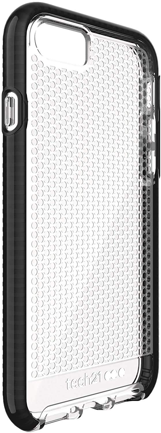 tech21 Evo Mesh Phone Case for Apple iPhone 6/7/8/ and SE (2020) - Clear/Black (T21-5403) Black