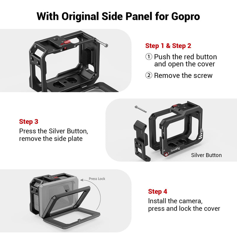 SmallRig Vlog Cage Kit for Go Pro Hero 9 Black 3088