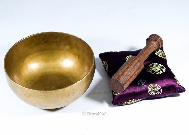 5" Singing Bowl Set with Mallet & Silk Cushion For Meditation, Chakra Healing, Prayer,Yoga, and Mindfulness, Hand beaten