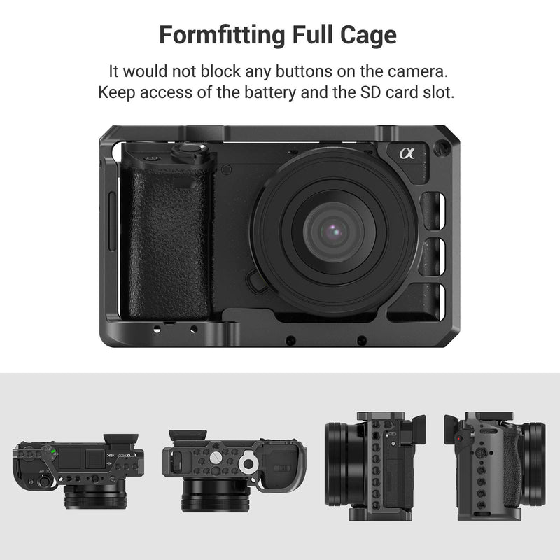 SmallRig Camera Cage Kit for Sony A6100/A6300/A6400/A6500 with Top Handle - KCCS2752 cage w/ top handle