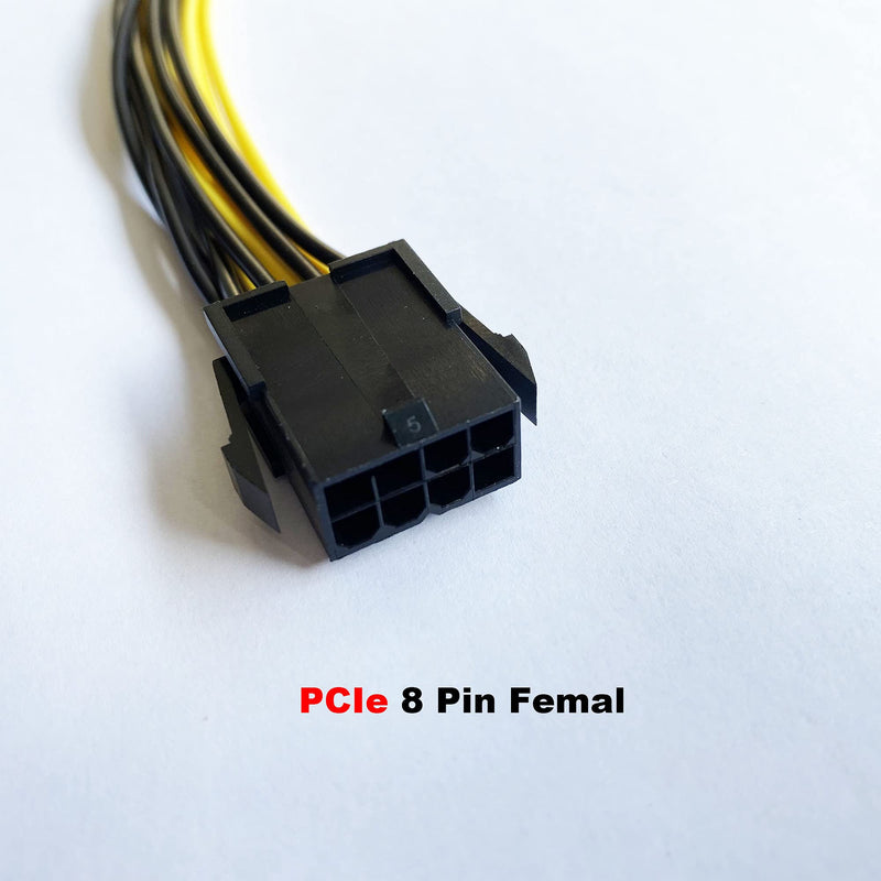 [AUSTRALIA] - Amangny PCIe 8 Pin Female to Dual 8 Pin (6+2) Male PCI Express Adapter Power Cable PCIE Y - Splitter Cable 12.5 Inches (6 Pack) 6 Pack 
