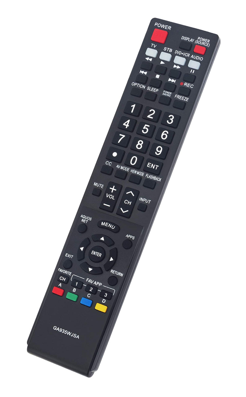 GA935WJSA Replace Remote fit for Sharp AQUOS TV LC40LE830U LC-40LE830U LC40LE830UN LC-40LE830UN LC46LE830 LC46LE830U LC46LE830U LC46LE830UN LC-52LE830U LC-60LE830U LC60LE830UN LC40lE830UN LC52lE830UN