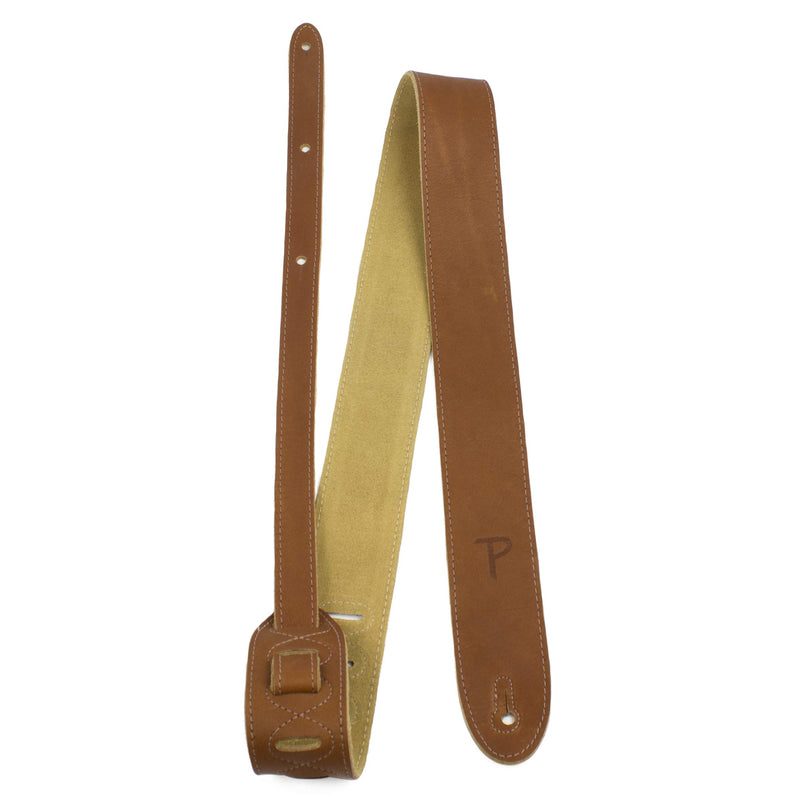 Perri's Leathers Ltd. - Guitar Strap - Italian Leather - Brown - Adjustable - For Acoustic/Bass/Electric Guitars - Made in Canada (BM2-7083) One Size Bm2-7083 Garment