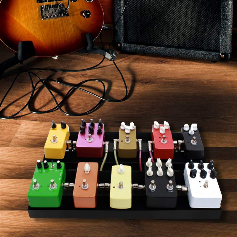 Guitar Effect Pedal Board Alloy Non Slip Pedalboard with Sticking Tape for Guitar Pedals Replacement M