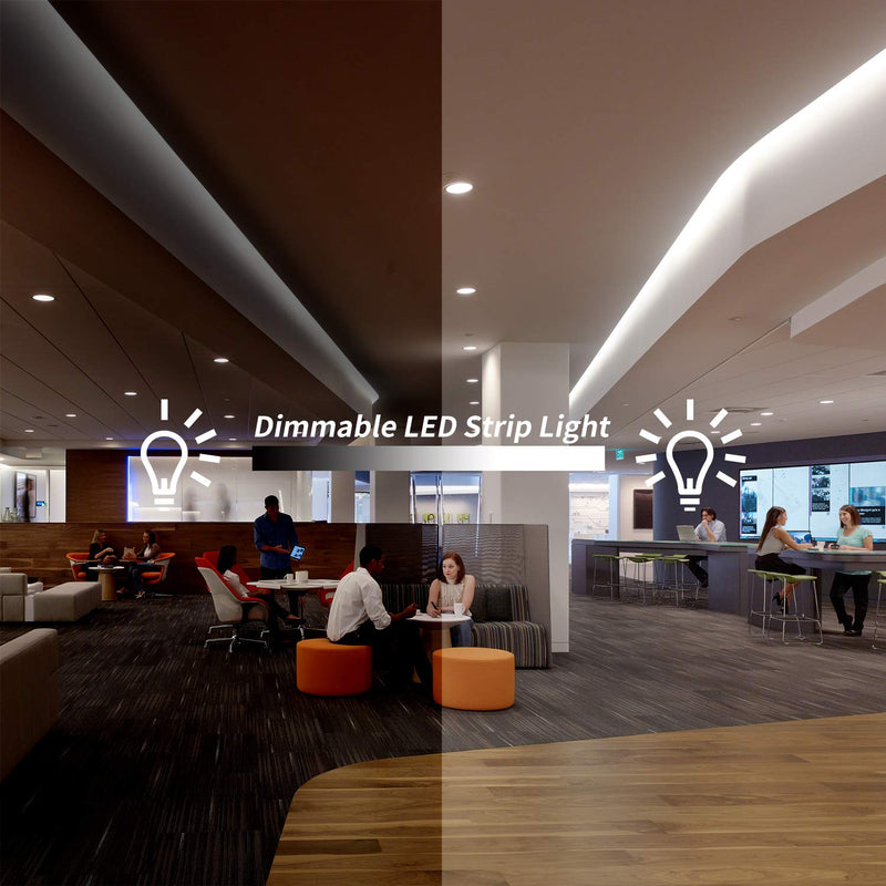 [AUSTRALIA] - GuoTonG Dimmable Waterproof LED Light Strip Kit with UL Listed Power Supply, 180 Units SMD 2835 LEDs, 6000K Daylight White 12V LED Tape, Led Ribbon, 9.8ft/3m Lighting Strips 