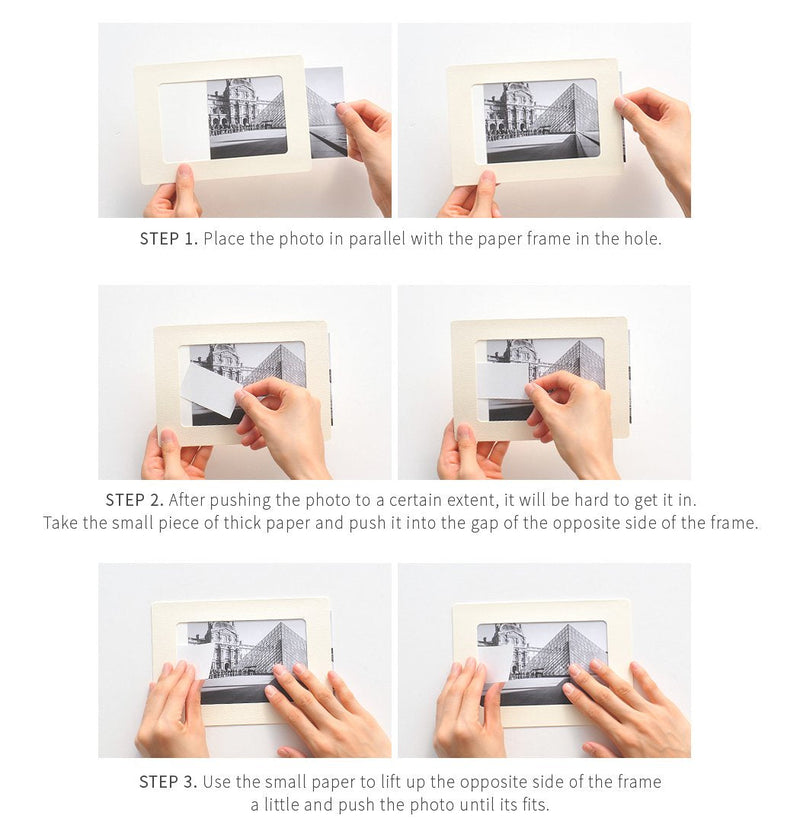[AUSTRALIA] - Monolike Paper Photo Frames 6x8 Inch Black 15 Pack - Fits 6"x8" Pictures 6x8 Black 15p 