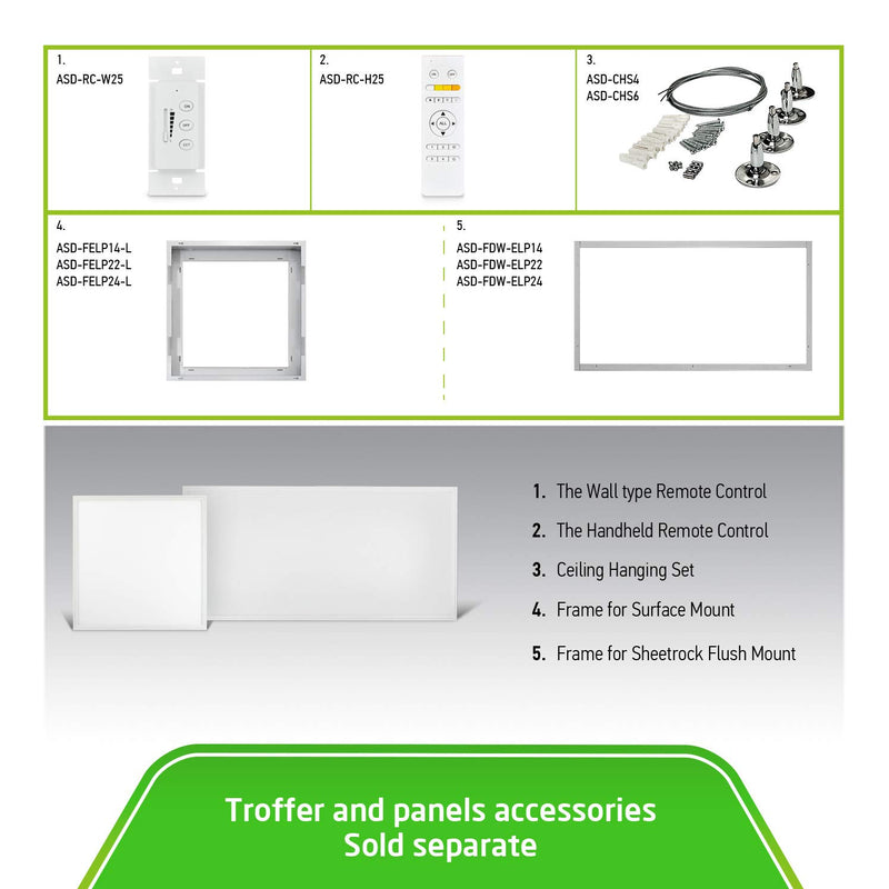 ASD Wall-Type Remote Controller for Color Changing Adjustable 3000K 3500K 4000K 5000K CCT Brightness Dimmer Panel Commercial Indoor Lighting