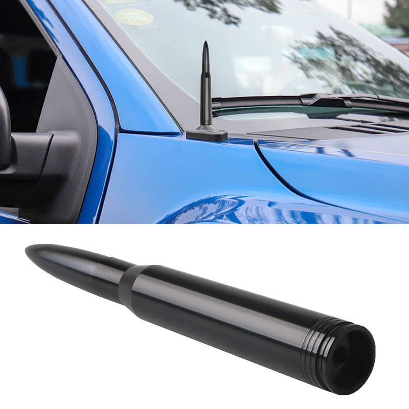 Soomee Bullet Antenna for Jeep Wrangler JK & JL 2007+ Replacement Antenna | Jeep Wrangler JL & JK Accessories (Black) black