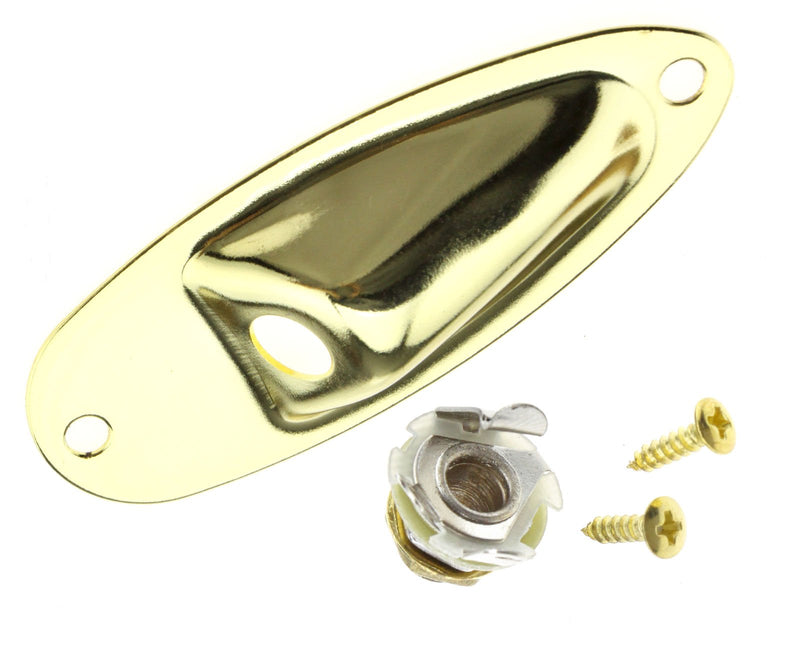 Output Jack Cup Plate Socket for Fender Strat And Stratocaster Style Electric Guitar Gold