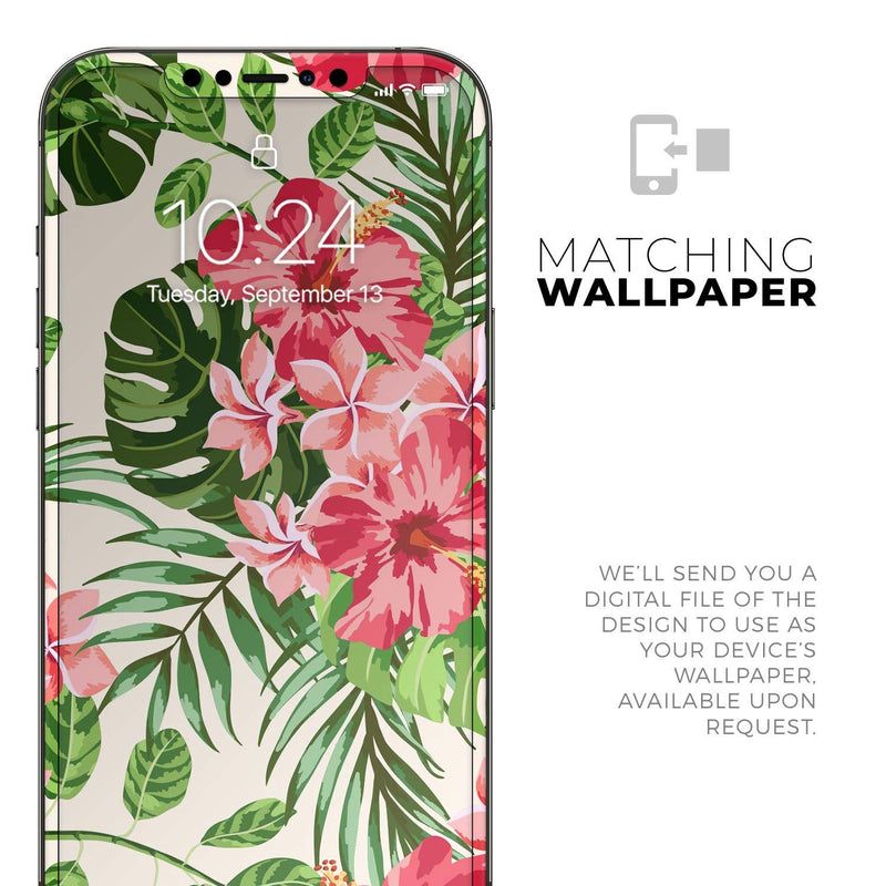 Design Skinz Dreamy Subtle Floral V1 - Full Body Skin Decal Wrap Kit Compatible with The Apple iPhone 12 Pro Max (Full-Body, Screen Trim & Back Glass Skin)