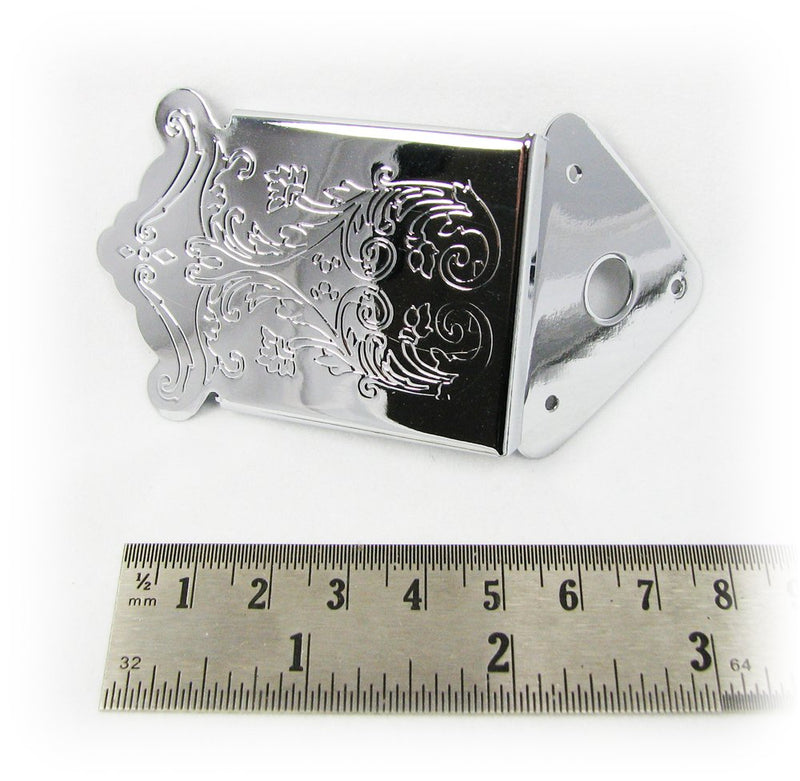 Decorative Chrome Mandolin Tailpiece