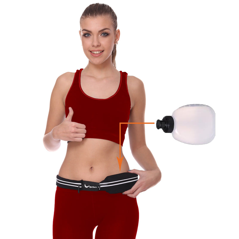 2x 10 oz BPA Free Water Bottles for the Runtasty Running Hydration Belt w/Touch Screen Cover! Full compatibility with most Running Fuel Belts and Fanny Packs on the Market!