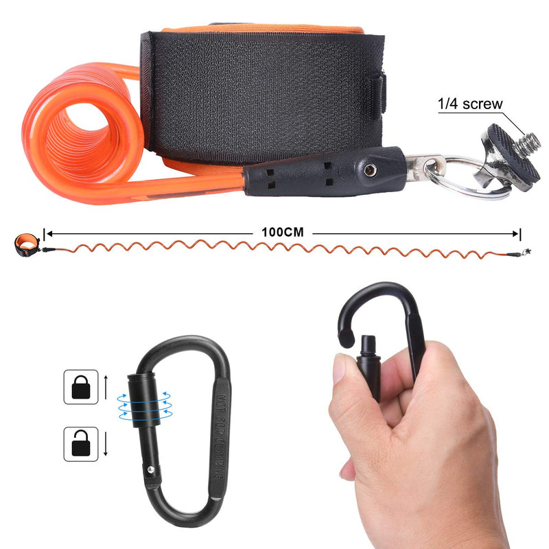 Waterproof Action Camera Floating Hand Grip + Steel-cored Anti-Loose Dive Wrist Strap Safety Tether for GoPro Accessories Sony Olympus Underwater Sports Motion Camcorder DivingSurfing Snorkeling