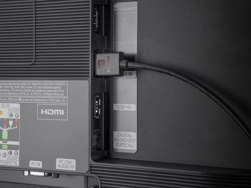 Monoprice HDMI High Speed Active Cable - 10 Feet - Black, 4K@60Hz, HDR, 18Gbps, 36AWG, YUV 4:4:4 - Ultra Slim Active Series 10ft