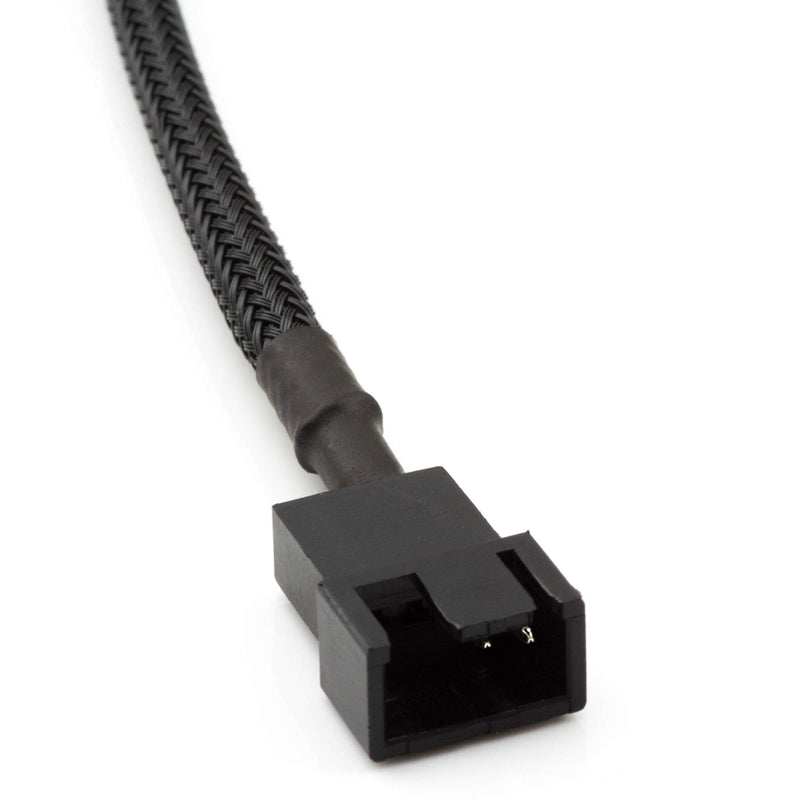CRJ Full Speed 12V Voltage Step-Up USB to 3-Pin and 4-Pin PC Fan Sleeved Power Adapter Cable