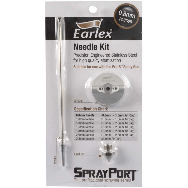Earlex 0PACC08 0.8mm Needle with Fluid Tip and Nozzle