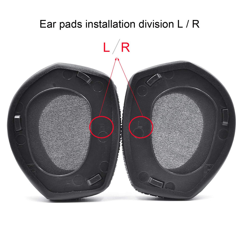 [AUSTRALIA] - defean RS165 175 185 195 Upgrade Quality Ear Pads Replacement Ear Cushion Foam Compatible with Sennheiser HDR RS165,RS175, RS185,RS195 RF Wireless Headphone,Added Thicknes(Wrinkle Artificial Leather) Wrinkle Artificial leather 