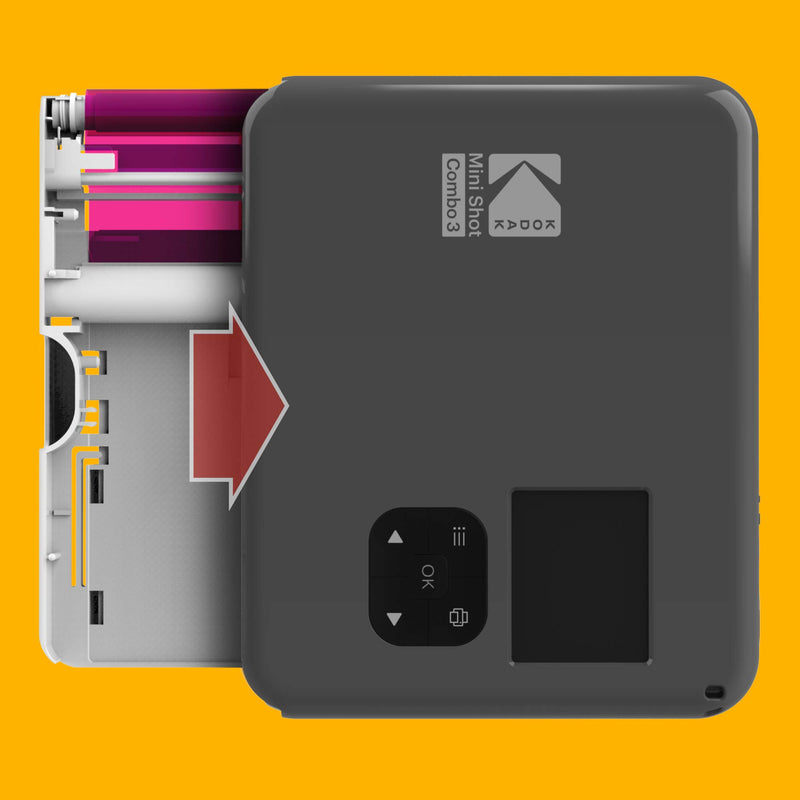 60 Pack of Kodak 4PASS 3"x3" Cartridge, All-in-One Paper and Color Ribbon Cartridge Refill - Compatible with Mini 3 Square, Mini 3 Square Retro, Mini Shot 3 Square, Mini Shot 3 Square Retro - ICRG-360 60 Pack