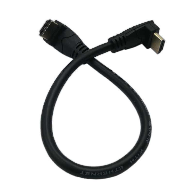 [AUSTRALIA] - zdyCGTime 1 Feet HDMI Up to Up Angle 90 Degree Vertical Right Cable -Supports 4K@60Hz, High Speed, HDMI 2.0 Ready - UHD, Ethernet & Audio Return - Video 4K 2160p, HD 1080p, 3D.(Male-Male)(Up) 