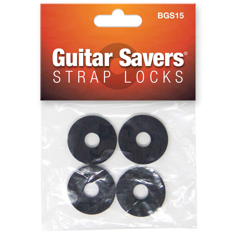 Guitar Savers Premium Strap Locks (2 Pair) - Black 2 Pair