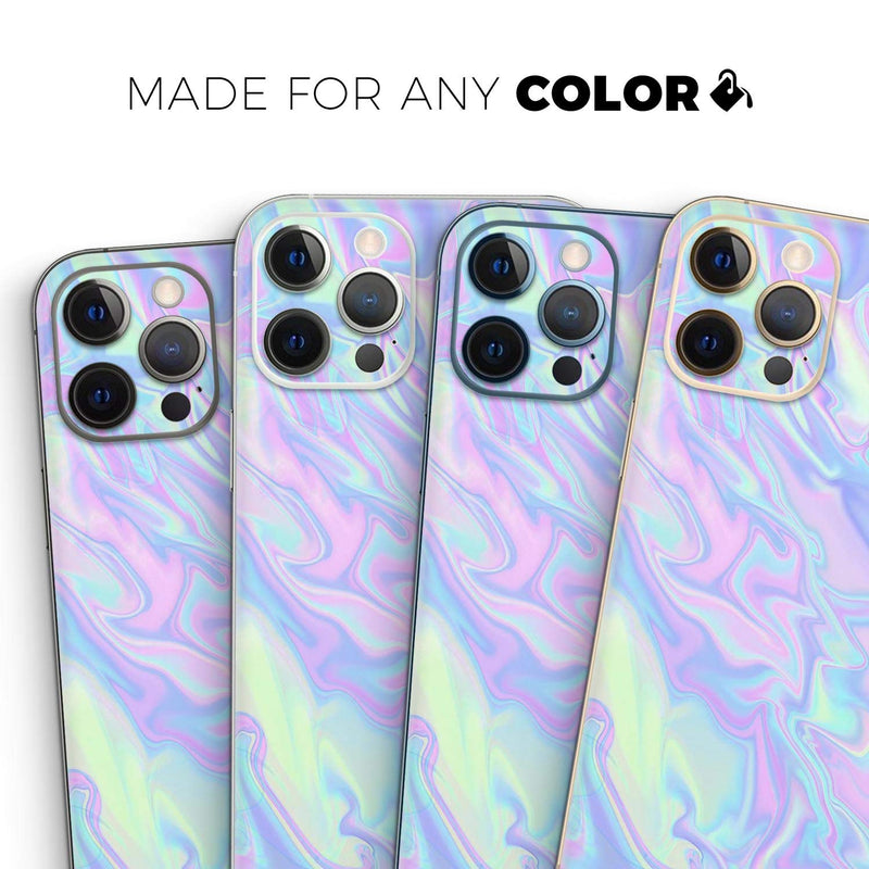 Design SkinZ Iridescent Dahlia v1 - Full Body Skin Decal Wrap Kit Compatible with The Apple iPhone 11 Pro Max (Full-Body, Screen Trim & Back Glass Skin)