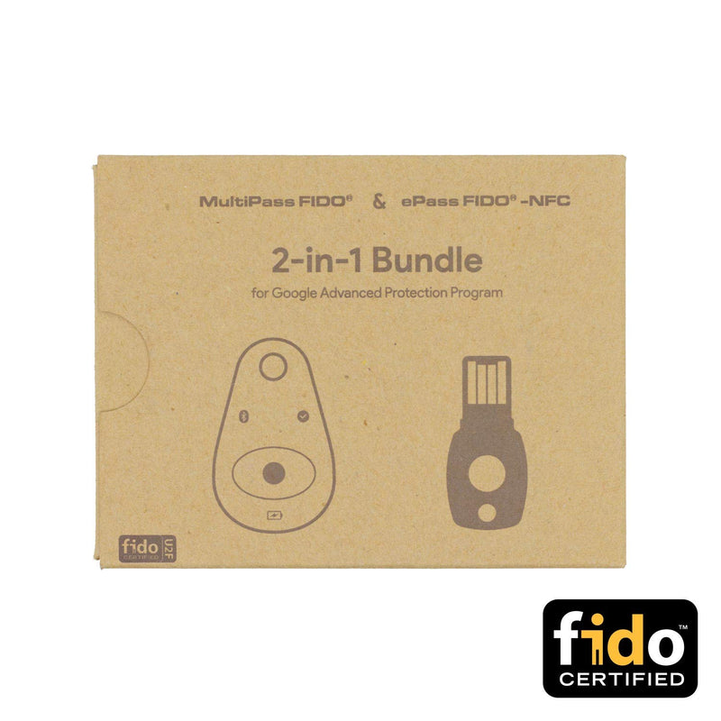 FEITIAN MultiPass K16 and USB ePass K9 Security Key - FIDO 2-in-1 Bundle - Two Factor Authenticator - Works with USB-A, NFC, Bluetooth - Help Prevent Account Takeovers With Multi-Factor Authentication