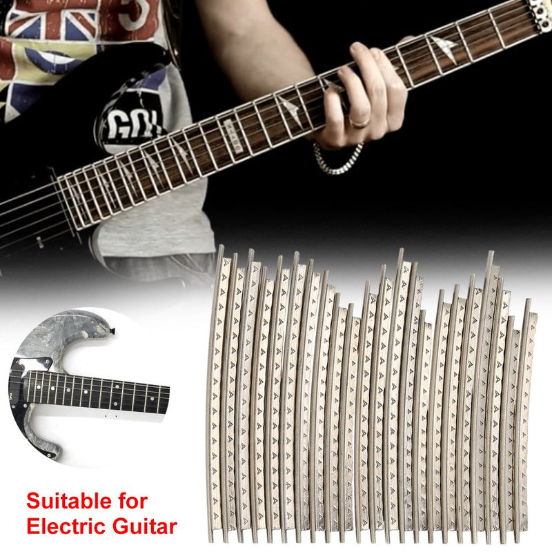 Alomejor Guitar Fretwire 22Pcs 2.2mm Fret Cupronickel Wire Guitar Repair Part Copper White Color for Replacement Wires