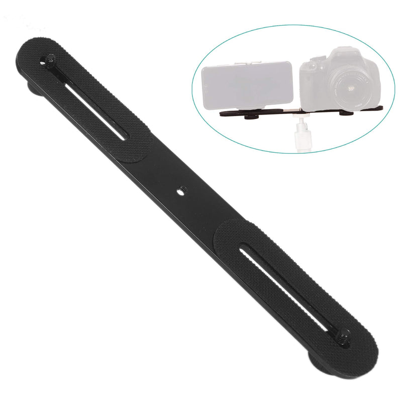 [AUSTRALIA] - USJBGO Dual Flash Bracket 27cm/10.6inch Camera Mount Tripod Bracket with 1/4" Screw for DSLR Camera LED Light Flash Light Microphone 