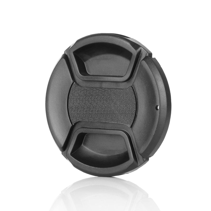 58mm Lens Cap Compatible with Canon Nikon,4 PCS Camera Lens Cap with 4 PCS Leash Lens Cap Keeper Holder,ChromLives Lens Cap 58mm with Lens Cap Strap Compatible with Nikon Canon Sony and More DSLR Lens Cap with Leash 4pack