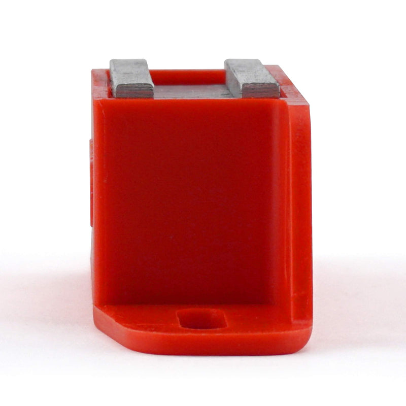 Master Magnetics 07502X2 Magnet Catch, Universal Latch with Strike-Plate, 2-Way Mounting Red, 4.25" Length, 0.938" Width, 1.125" Height, 50 Pounds (Pack of 2)