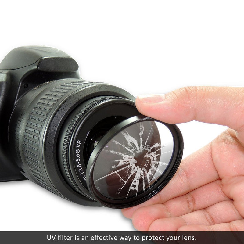 77mm Multi-Coated 3 Piece Filter Kit (UV-CPL-FLD) for Canon EOS R, EOS 6D, EOS 6D Mark II, EOS 5D Mark IV Camera with EF 24-105mm USM Lens