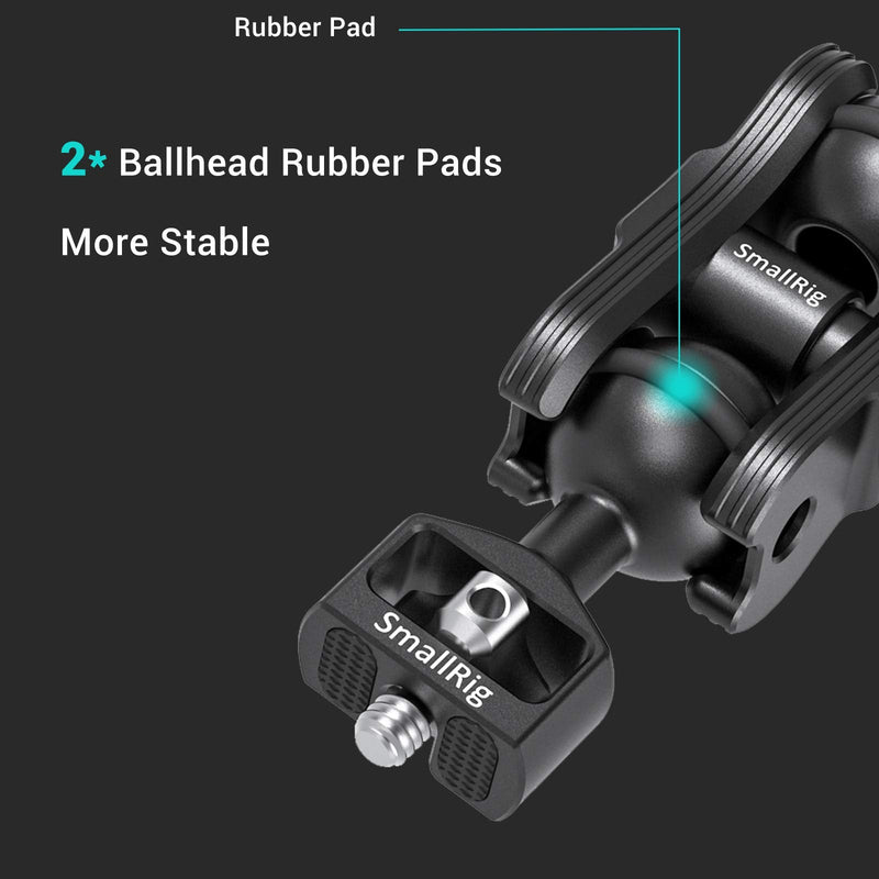 [AUSTRALIA] - SMALLRIG Articulating Magic Arm with Double Ballheads (1/4" Screw) Monitor Mount for Field Monitor, Lights, Audio Recorders - 2070 