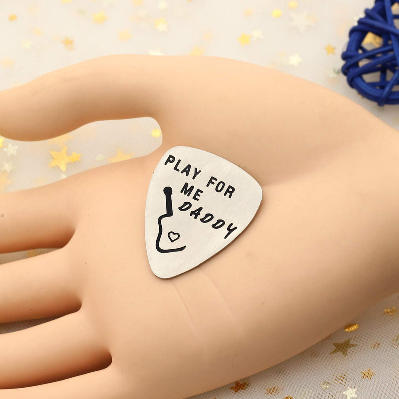Fathers Guitar Pick Inspirational Gifts For Dad Papa Pendants Fathers Day Play For Me Daddy
