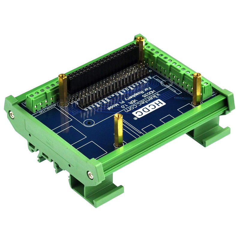 [AUSTRALIA] - DIN Rail Mount Pinout Breakout Terminal Block Module for Raspberry Pi A+ 3A+ B+ 2B 3B 3B+ 4B Zero Zero-W 