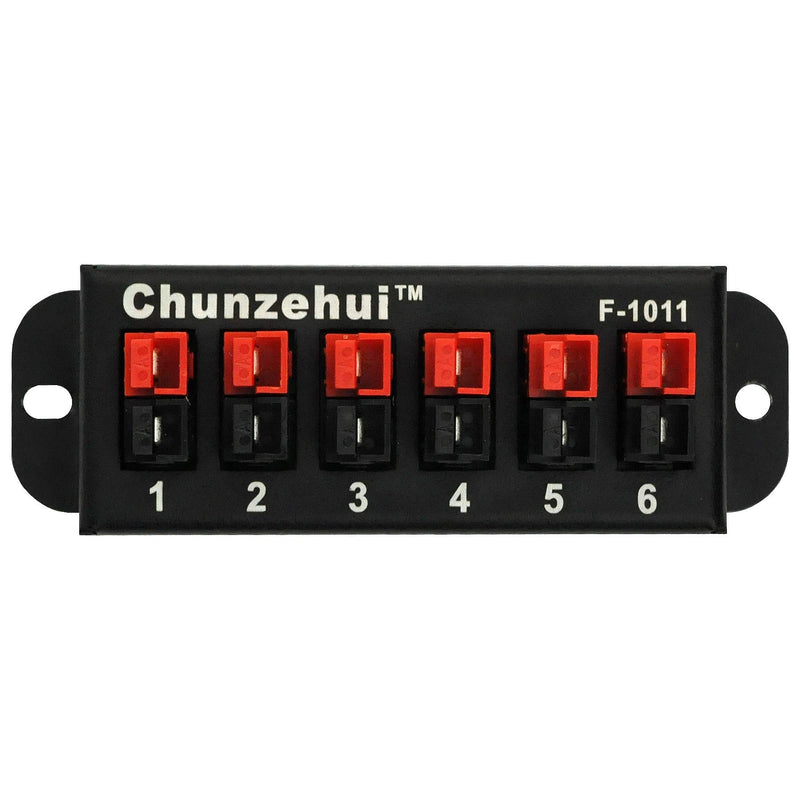 Chunzehui F-1011 6-Position 45A Power Pole Distribution Block Module, Connector Power Splitter Distributor Source Strip.