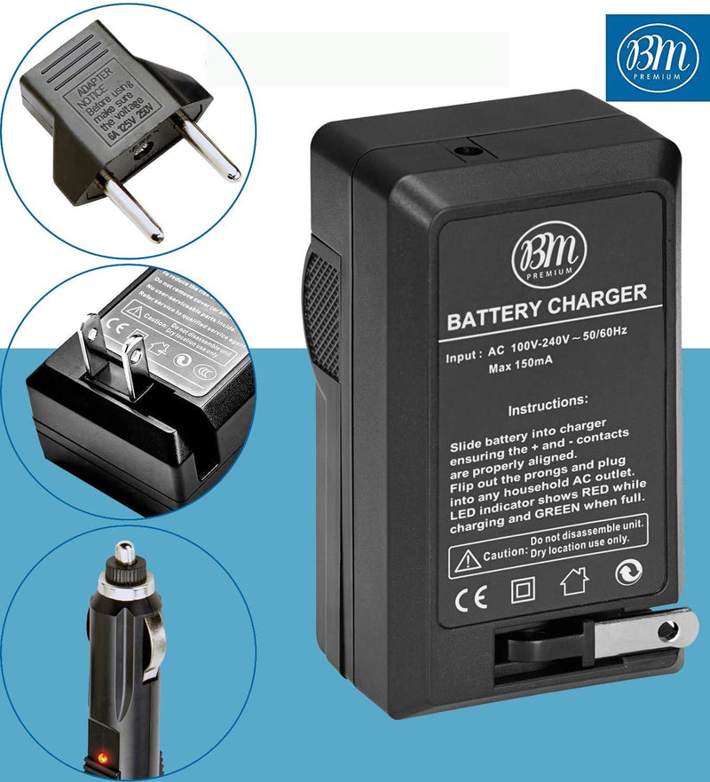 BM Premium 3 Pack of LP-E6N High Capacity Batteries and Charger for Canon EOS R, EOS 60D, EOS 70D, EOS 80D, EOS 90D, EOS 5D III, EOS 5D IV, EOS 5Ds, EOS 6D II, EOS 7D Mark II, XC10 XC15 Cameras