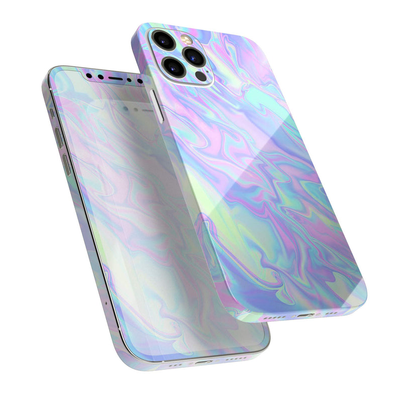 Design SkinZ Iridescent Dahlia v1 - Full Body Skin Decal Wrap Kit Compatible with The Apple iPhone 11 Pro Max (Full-Body, Screen Trim & Back Glass Skin)