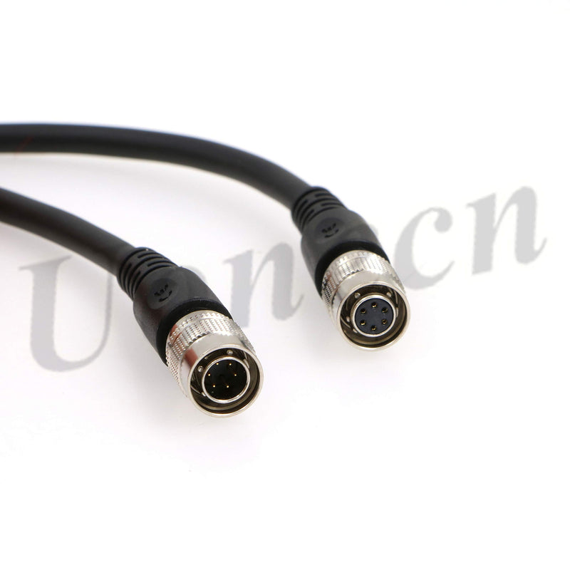 Uonecn 6 Pin Hirose Male to 6 Pin Hirose Female Cable