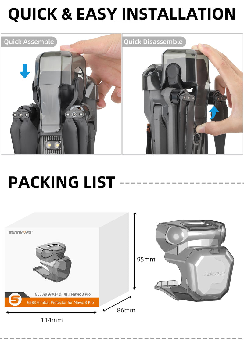 Mavic 3 Pro Lens Cap Gimbal Guard Vision System Protector for DJI Mavic 3 Pro Drone Accessories