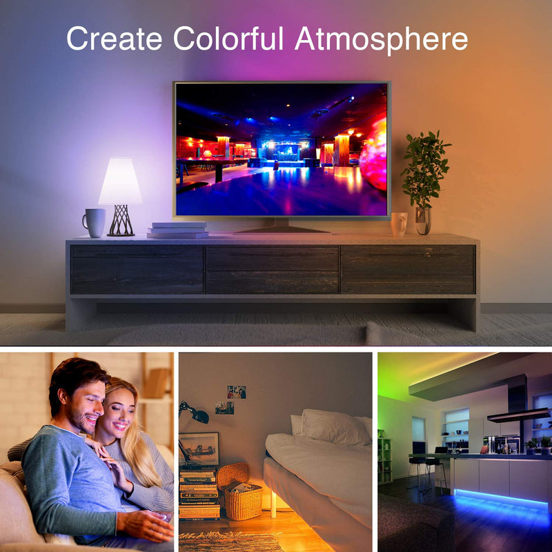 [AUSTRALIA] - Volivo Waterproof Led Lights for Bedroom 16.4ft Color Changing Strip Light Kit, 1 Roll of 16.4ft 