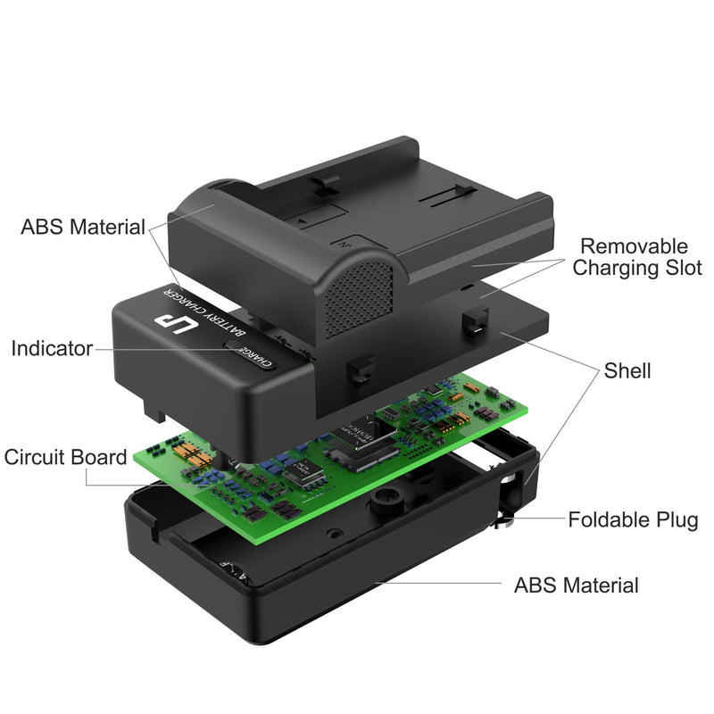 LP-E6 LP E6N Battery Charger, LP Charger Compatible with Canon EOS 90D, 80D, 70D, 60D, 60DA, 7D Mark II, 7D, 6D Mark II, 6D, 5D Mark IV, 5D Mark III, 5D Mark II, 5DS, 5DS R, R5, R6 DSLR Cameras & More Basic Charger